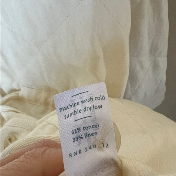 Marine Layer ivory quilted tiff relaxed fit jacket - Picture 8 of 11